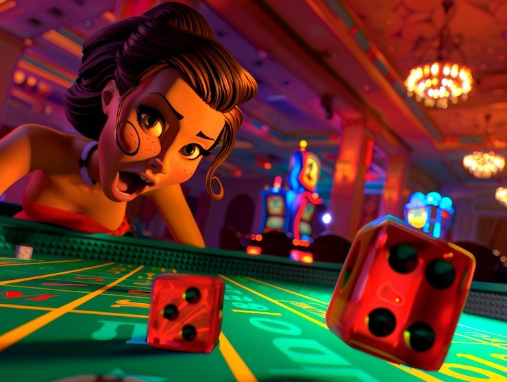 Dealer profesional jiwa188 bermain Caribbean Stud Poker di studio langsung